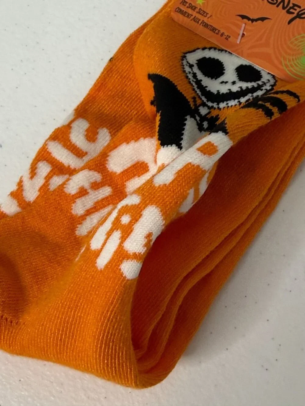 Nightmare Before Christmas Jack Skellington Halloween Socks NWT